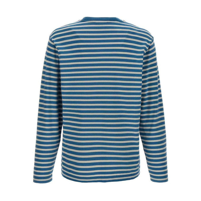 Maison Kitsune Fox Head Stripe Men’s Long Sleeve T-Shirt