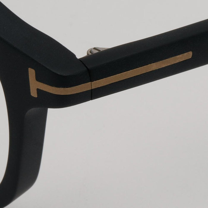 TOM FORD Matte Black Round Blue Light Blocking Eyeglasses Asian Fit TF6007DB 002