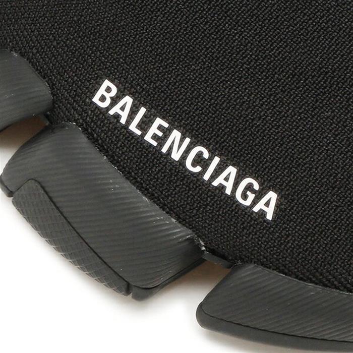 BALENCIAGA Speed 20 Knit Low-Top Sneakers Black/White