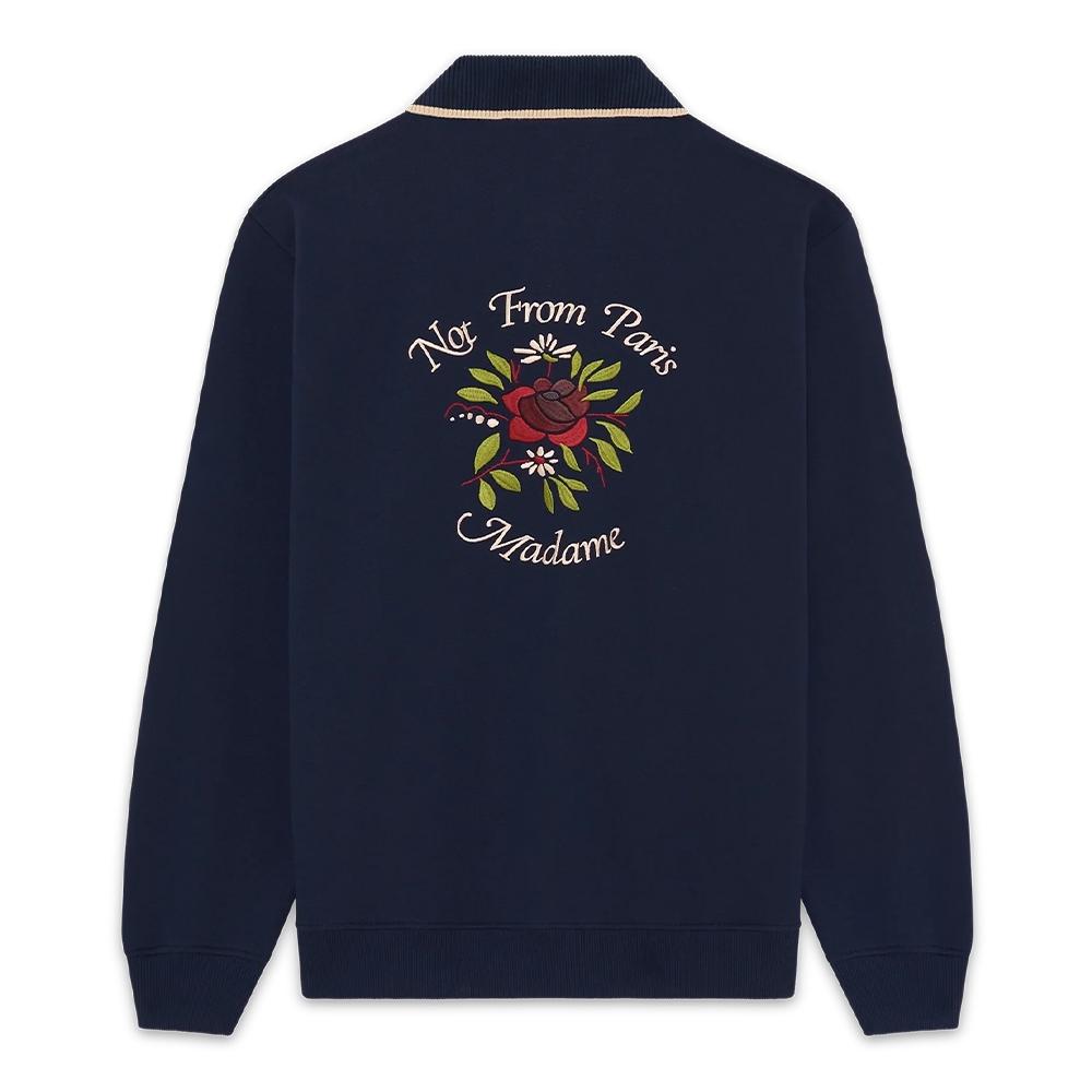 DROLE DE MONSIEUR Embroidered Logo Sweatshirt Navy JPL162 CO127 NY