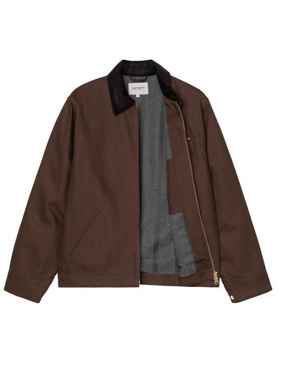 CARHARTT WIP Detroit Jacket Tobacco Brown Men's Workwear Canvas