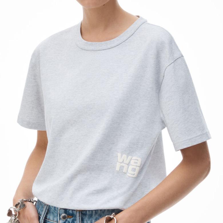 ALEXANDER WANG Puff Logo Short Sleeve T-Shirt 4CC3241520 050