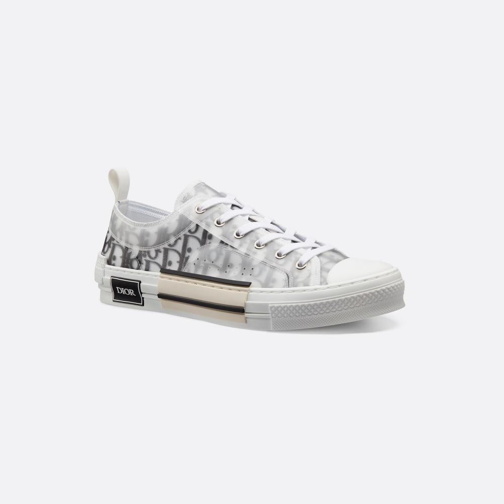 DIOR B23 Low-Top Oblique Canvas Sneakers Gray Unisex 3SN249YJP