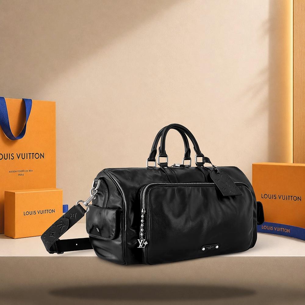Louis Vuitton Keepall Cargo Bandouliere 50 Calf Leather Tote Bag