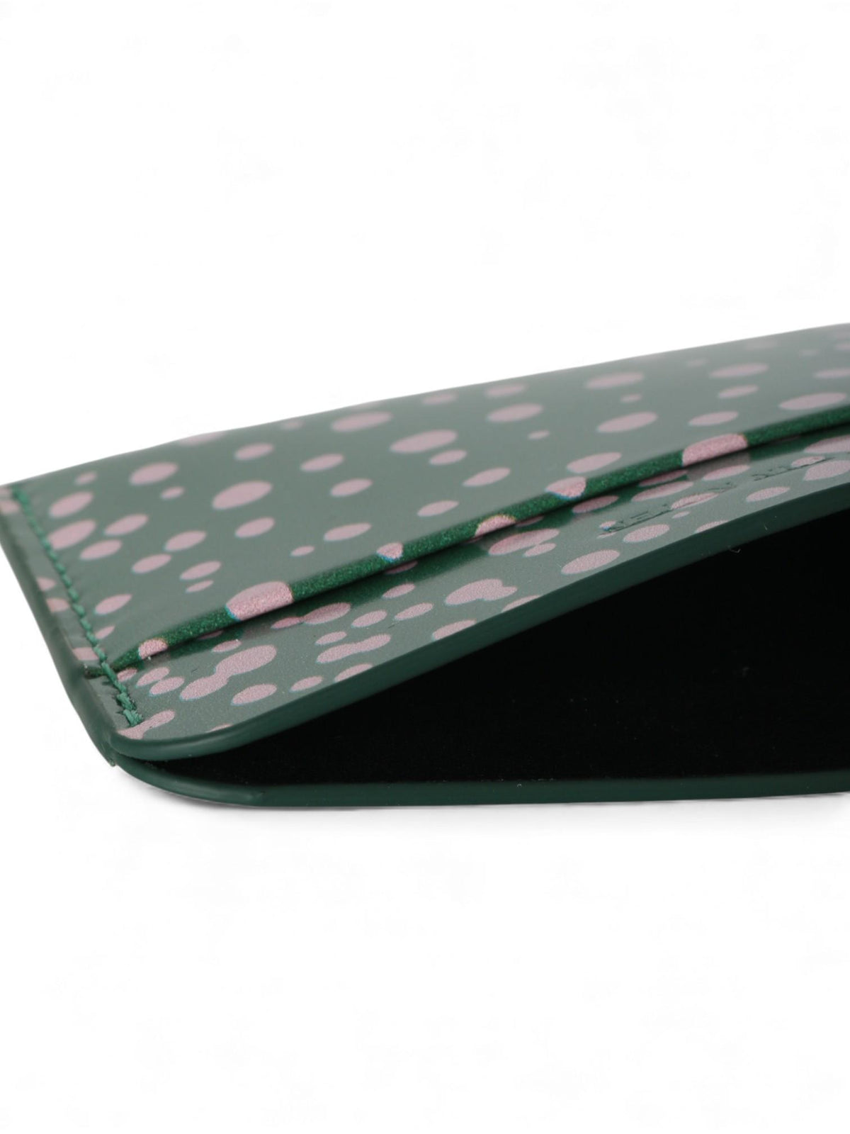 Dries Van Noten Printed Leather Card Case Wallet Forest 242 012108 558 610
