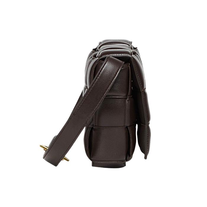 Bottega Veneta Padded Cassette Leather Shoulder Bag Brown