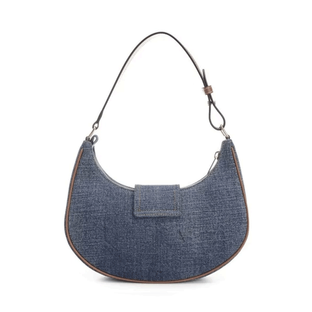 CELINE Triomphe Denim Ava Shoulder Bag