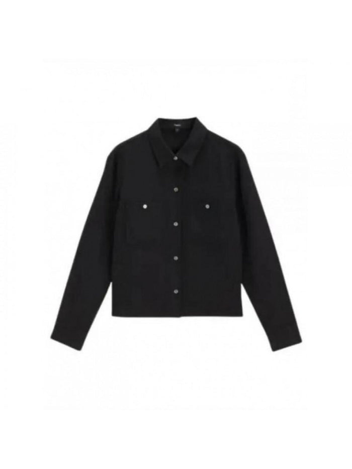 Theory Patch Pocket Shirt in Fluid Twill O0309508 001
