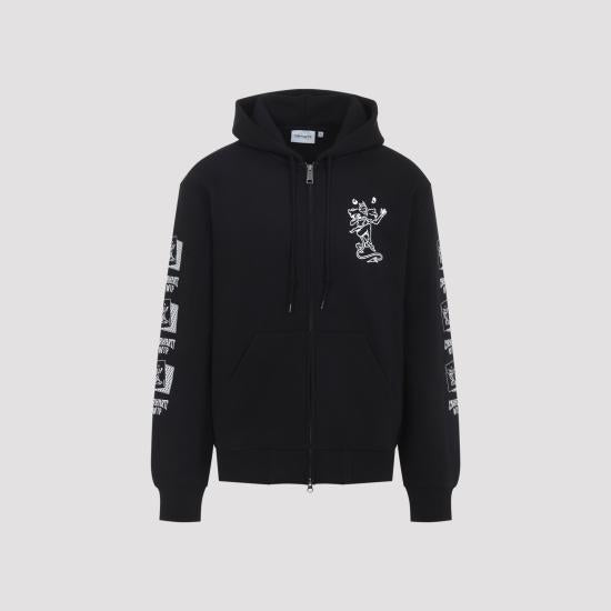 CARHARTT WIP Black Cotton Pullover Hoodie Sweatshirt for Women