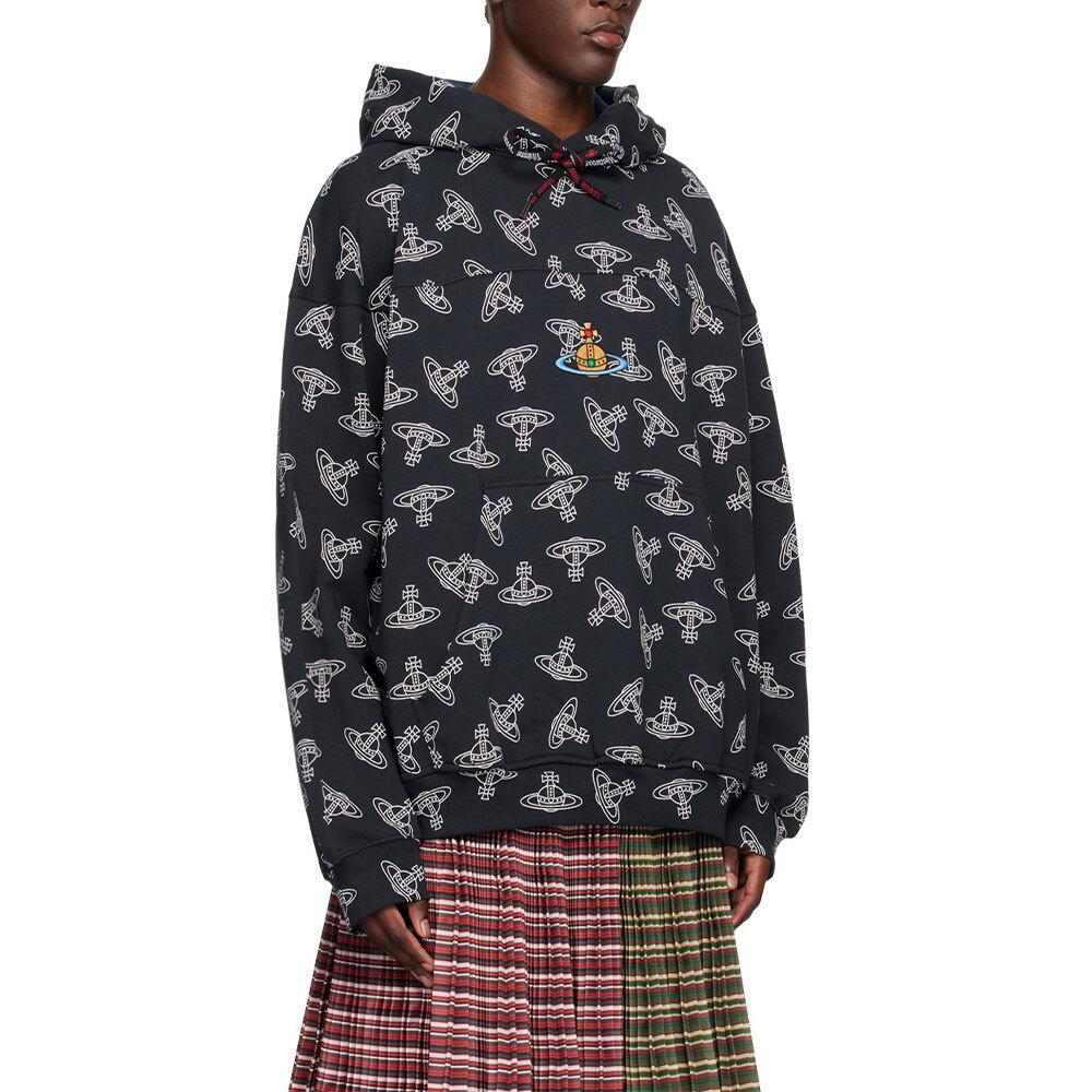 Vivienne Westwood Unisex Fresh Logo Hooded Sweatshirt Hoodie 3I01000N J0079 K303