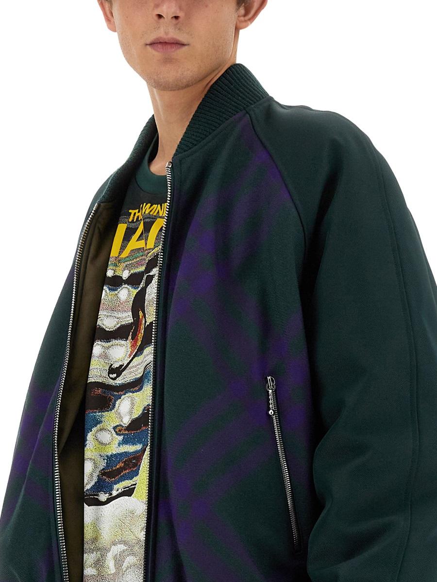 BURBERRY Black Nylon Bomber Jacket Men
