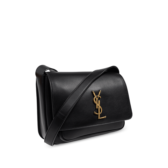 Saint Laurent Niki Vassace Bag Black Leather Shoulder Bag