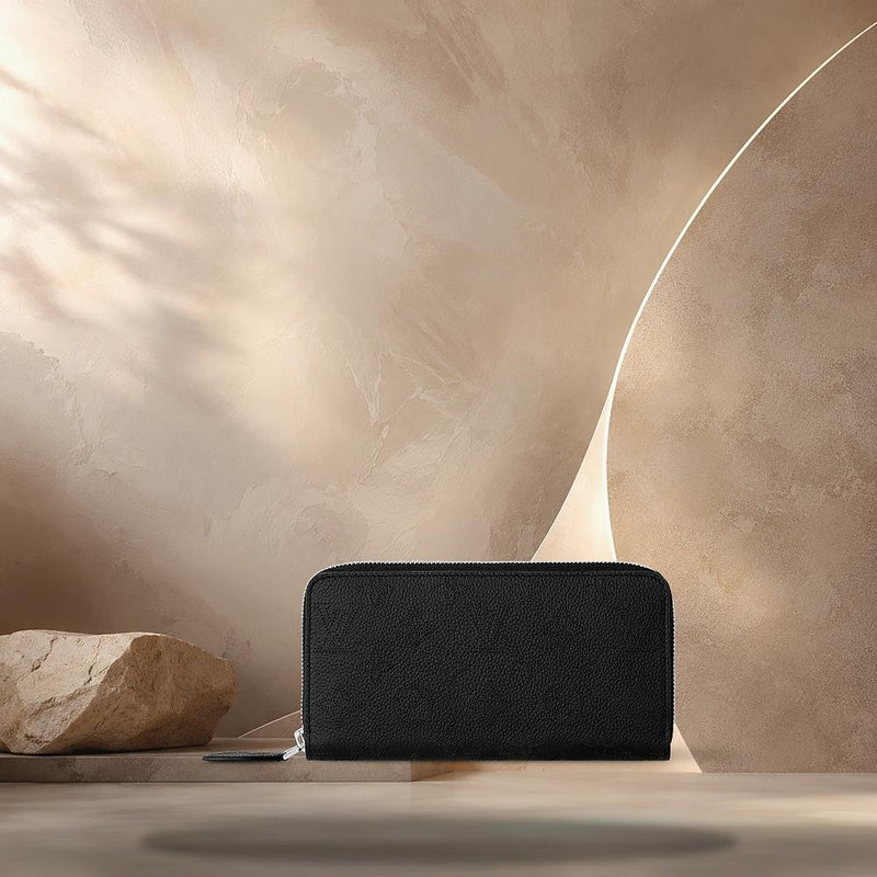 Louis Vuitton Black Zippy Wallet Small Bifold Wallet