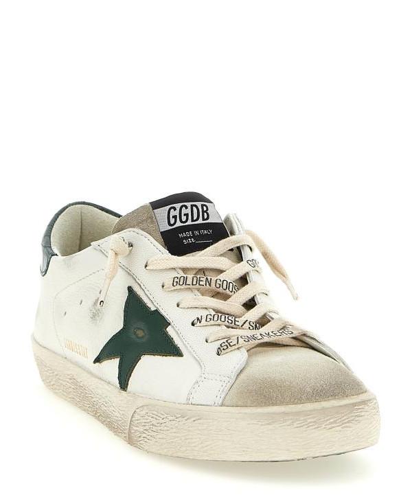 GOLDEN GOOSE Green Star Heel Cup Superstar Low-Top Sneakers