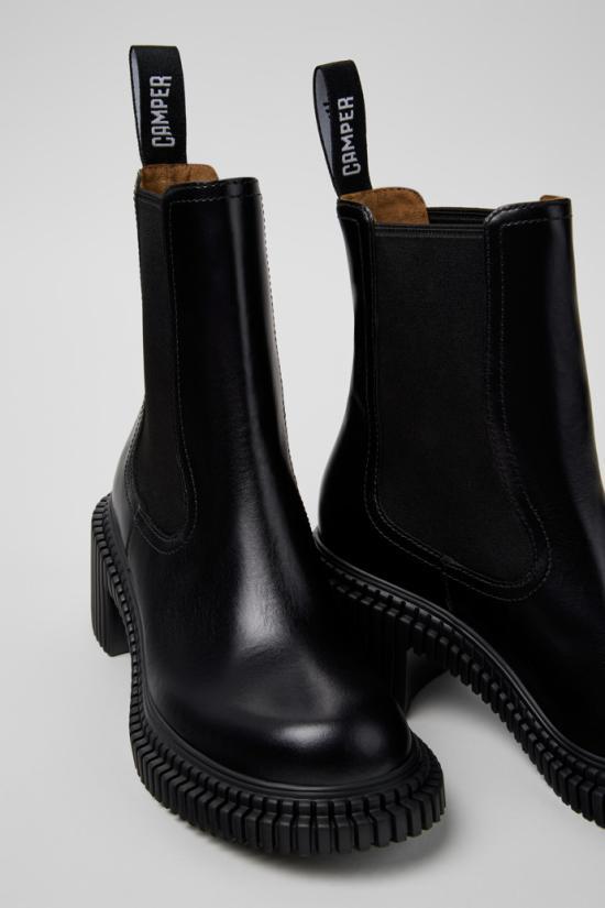 Camper Pix London Boots Women’s Black Leather Ankle Boots K400803 001 DOM