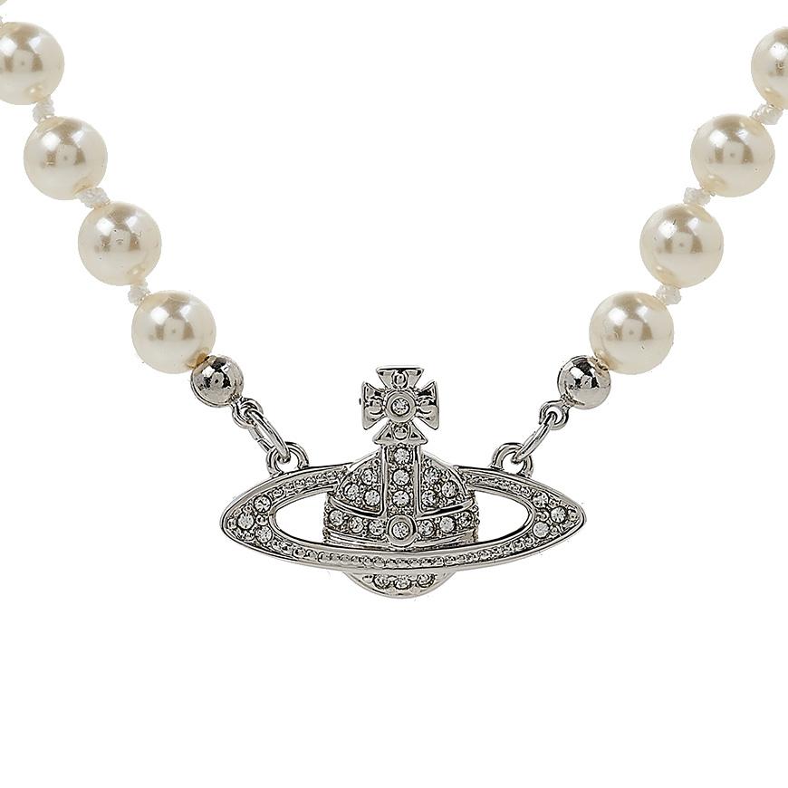 Vivienne Westwood Silver Bas Relief Pendant Necklace for Men 63010100 P104