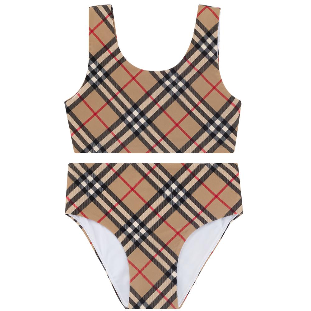 BURBERRY Vintage Check Bikini Beige Women’s Swimwear