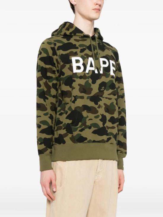 BAPE Green Pullover Hoodie Women’s Sweatshirt 001 PPL801007 MGRN