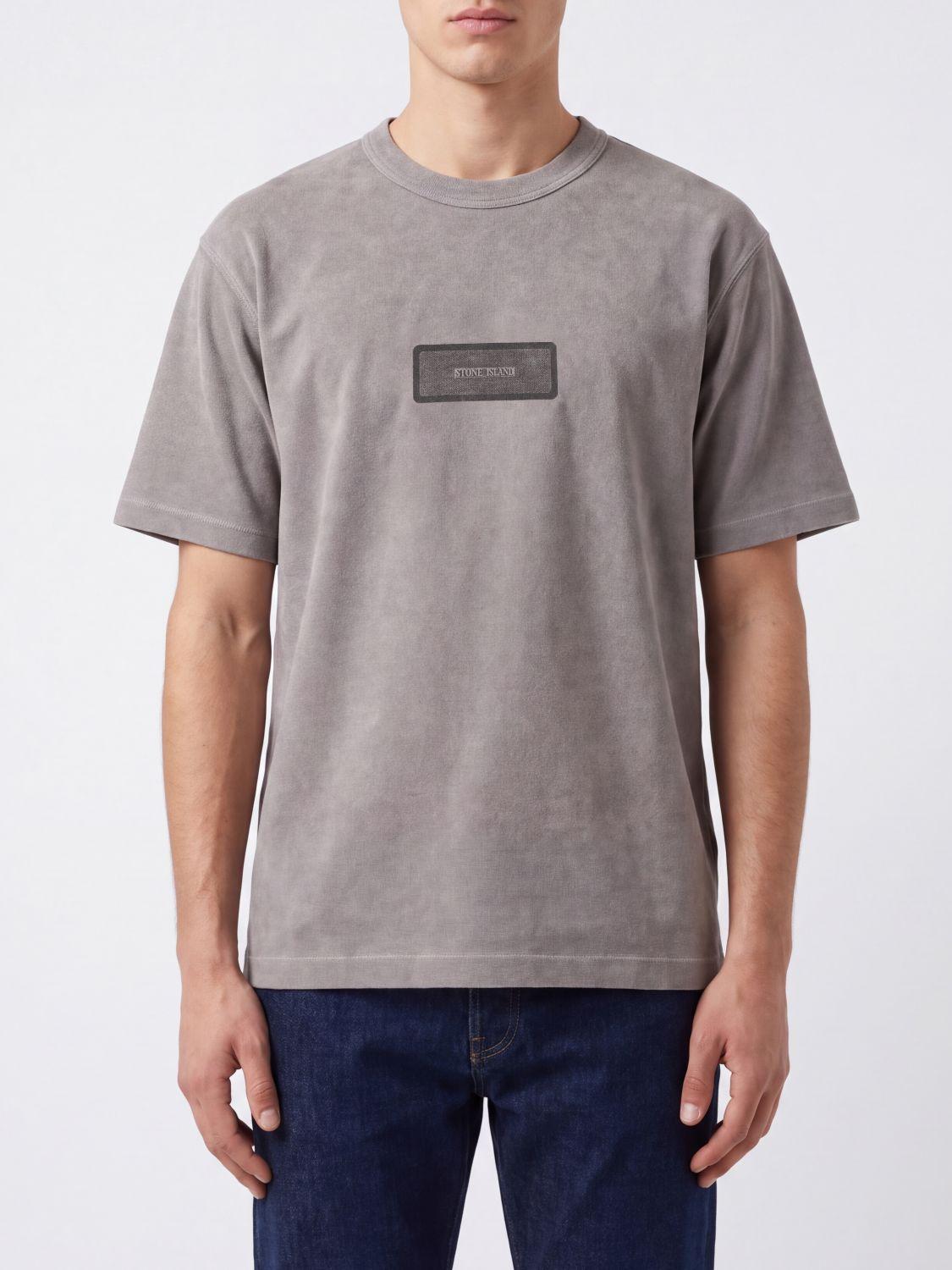 STONE ISLAND Cotton Short Sleeve T-Shirt Green Men’s