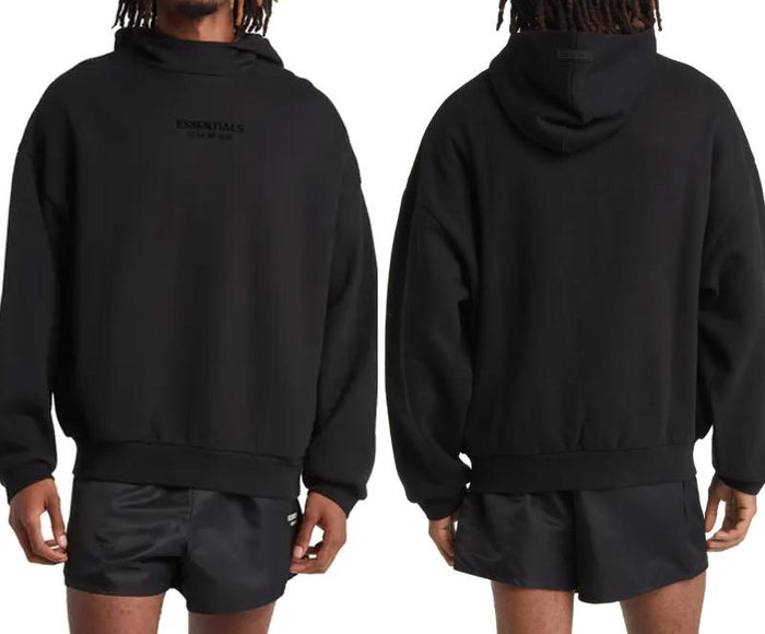 Fear of God Essentials Small Logo Hoodie Black