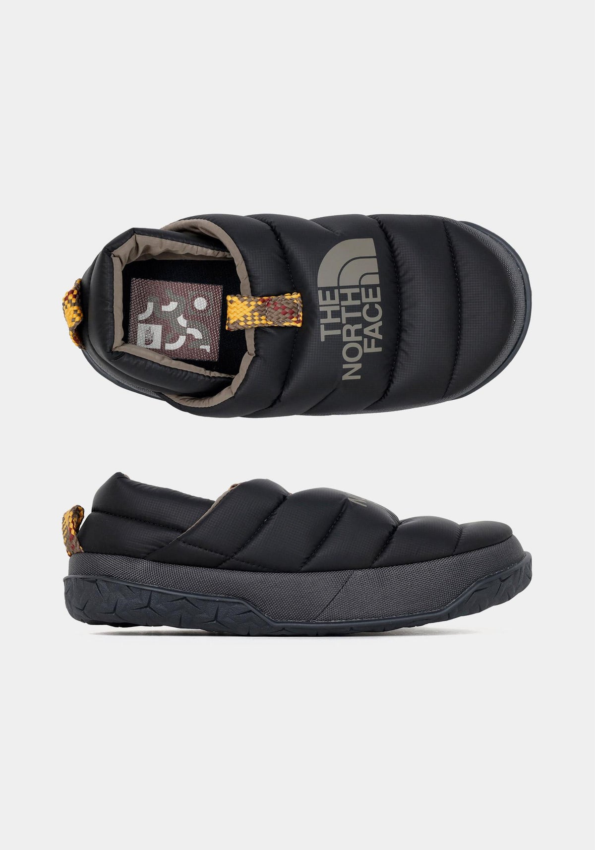 The North Face Black/Anthracite Nuptse Padded Mule Slippers Men’s NF0A5G2F W9O