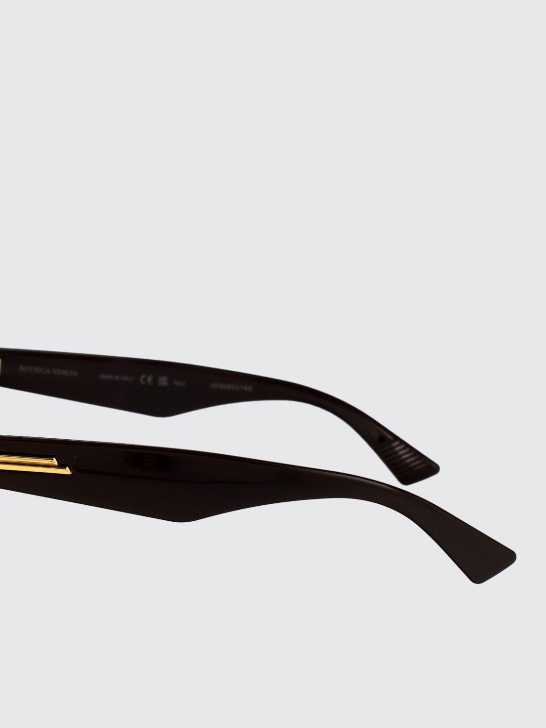 Bottega Veneta Black Acetate Square Sunglasses