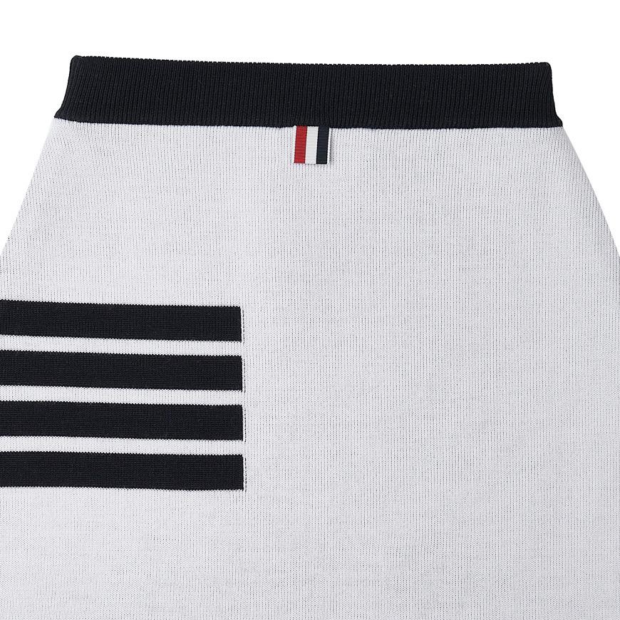 THOM BROWNE Women’s 4-Bar Stripe Wool Long Skirt