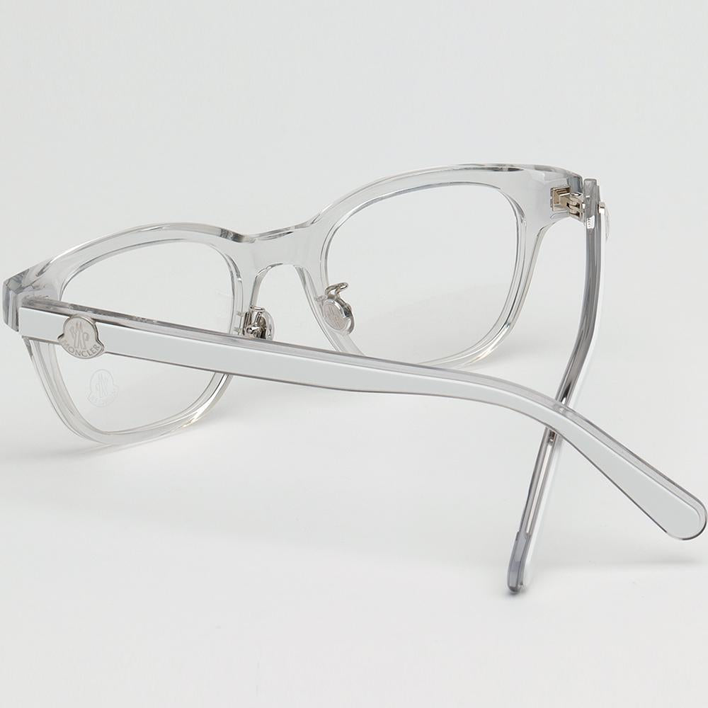 Moncler Asian Fit Clear Square Acetate Eyeglass Frames Unisex ML5185D 020