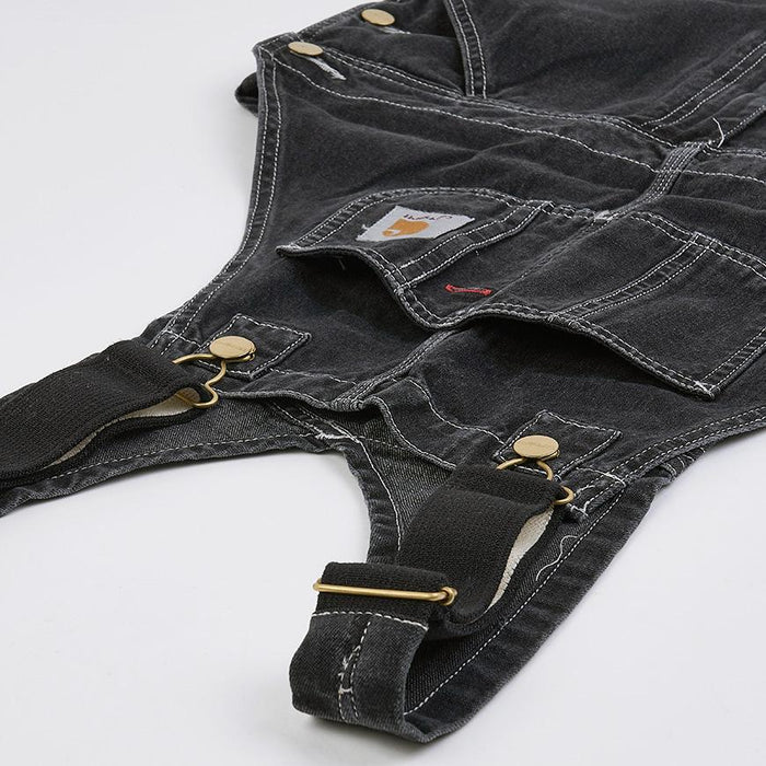 CARHARTT WIP Men’s Denim Bib Overalls Navy
