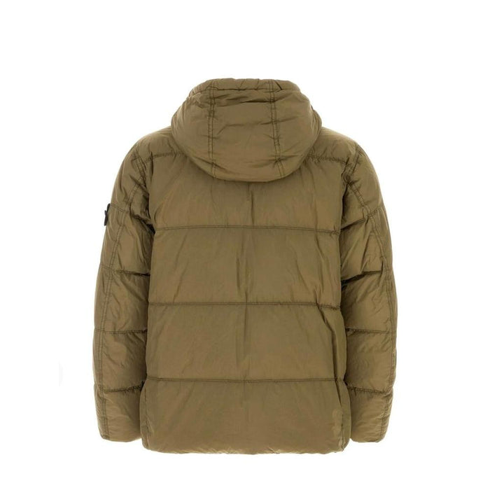 STONE ISLAND Crinkle Reps Nylon Down Jacket Men Green