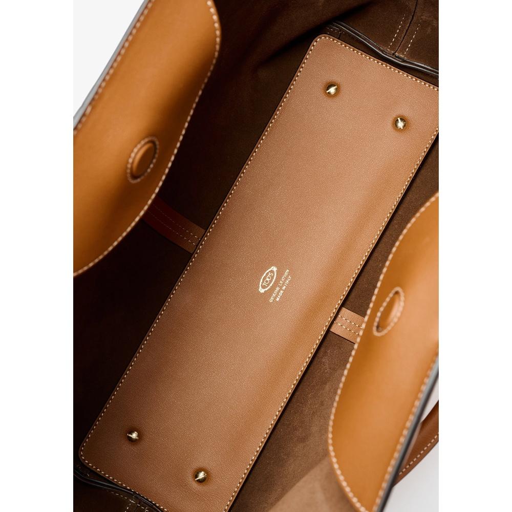 Tods Leather Shopper Tote Bag