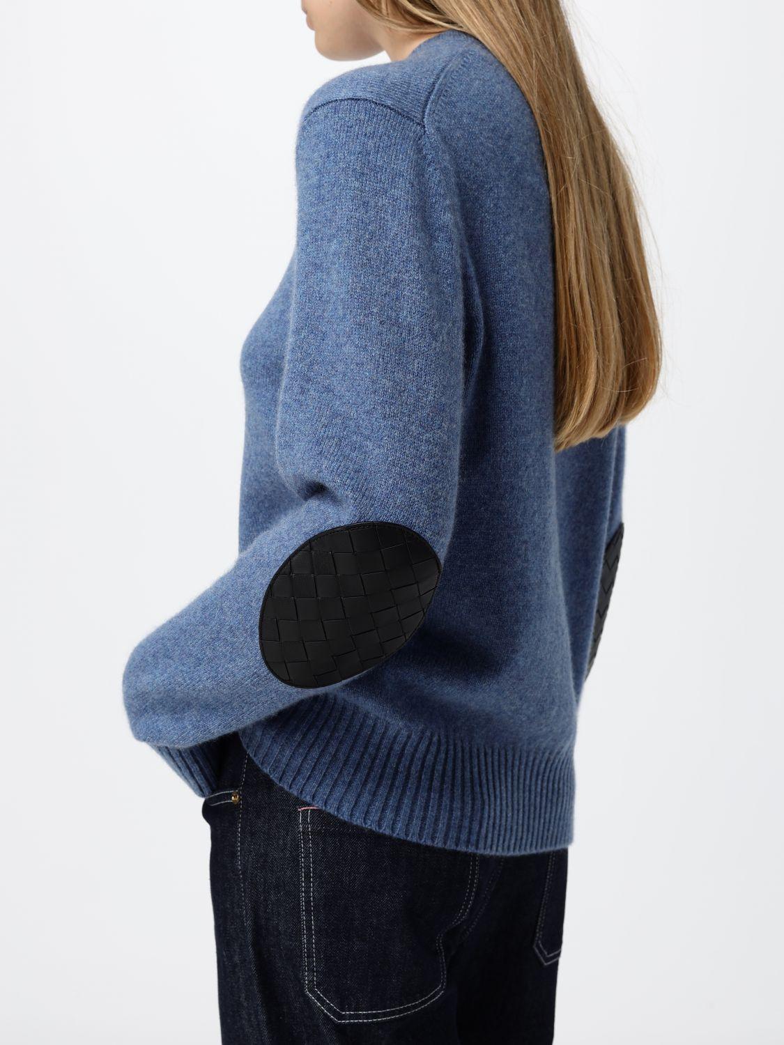 Bottega Veneta Blue Wool Turtleneck Knit Sweater Women