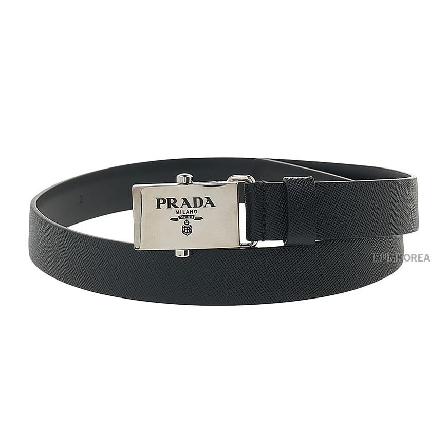PRADA Saffiano Leather Belt Women’s Brown