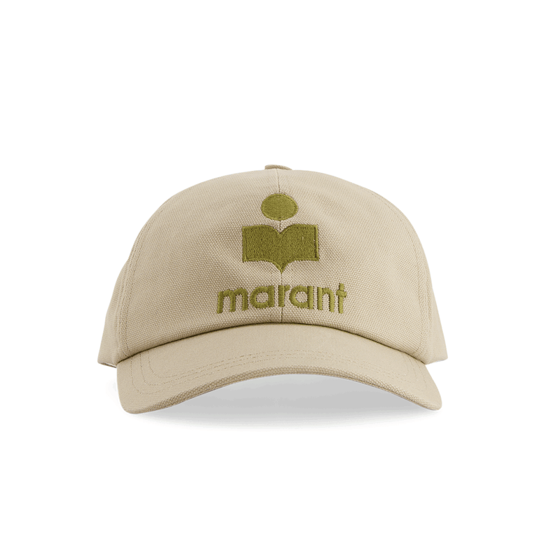 Isabel Marant Tyron Logo Baseball Cap Unisex Beige Cotton