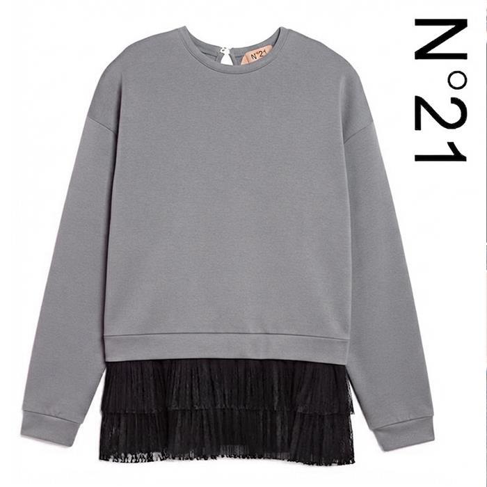 N˚21 Women’s Lace Gray Sweatshirt