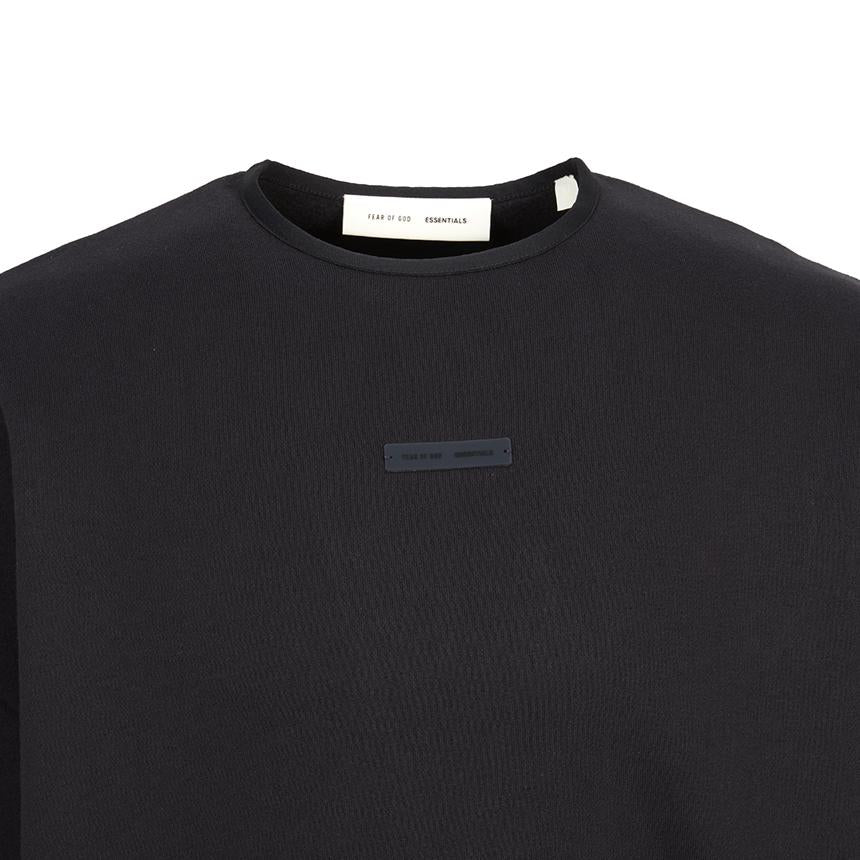 Fear of God Essentials Fleece Crewneck Sweatshirt Jet Black 192 SP256540 F