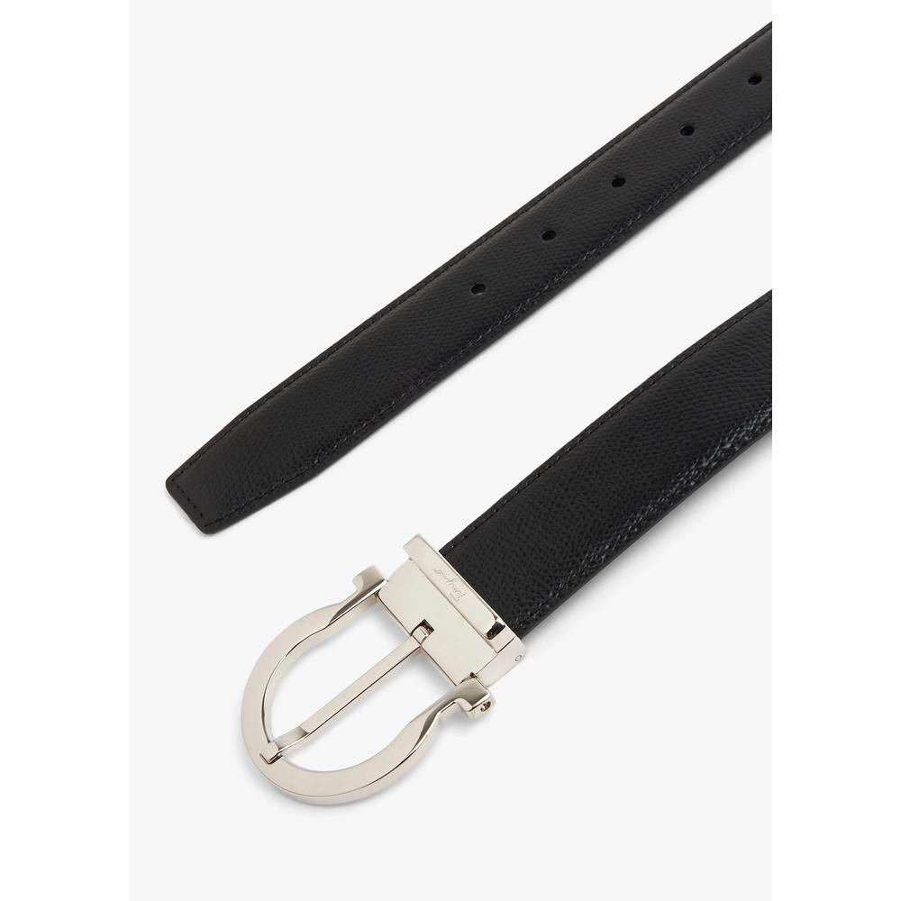 Ferragamo Gancini Buckle Reversible Leather Men's Belt