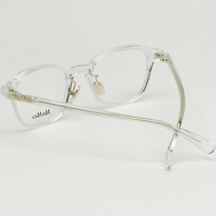 Max Mara Transparent Acetate Square Eyeglass Frames Asian Fit MM5089D 026