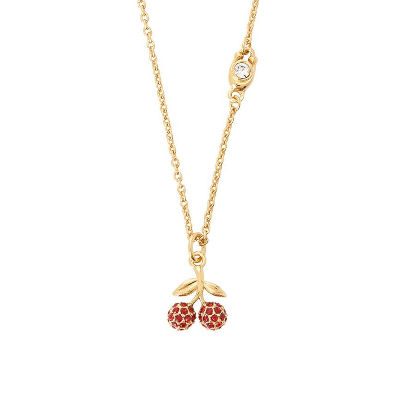 Coach Pavé Cherry Pendant Necklace 557552 GLD 600