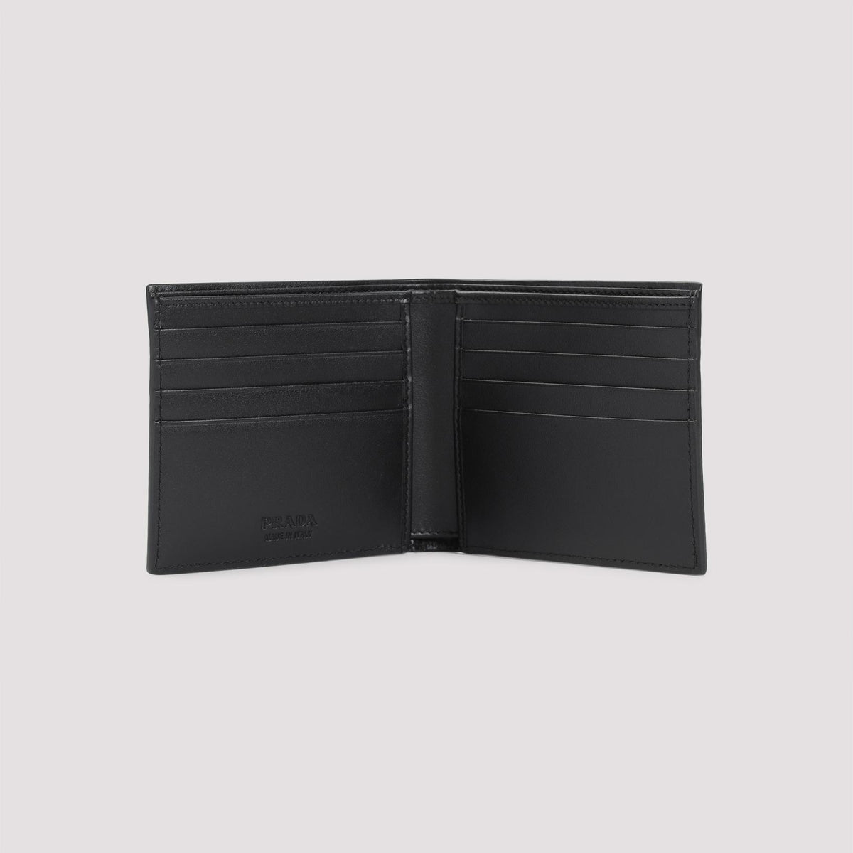 PRADA Black Saffiano Leather Bifold Wallet