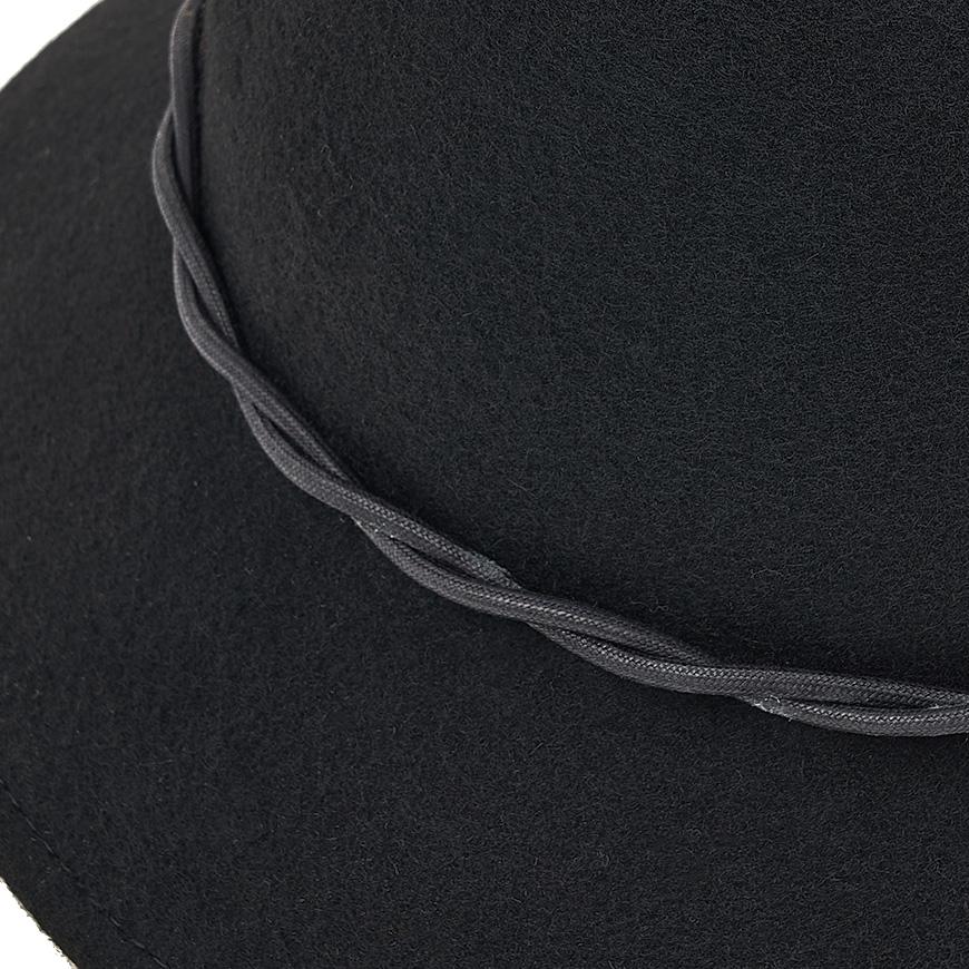 HELEN KAMINSKI Helene Wool Cloche Hat for Women HAT51844 BLACK