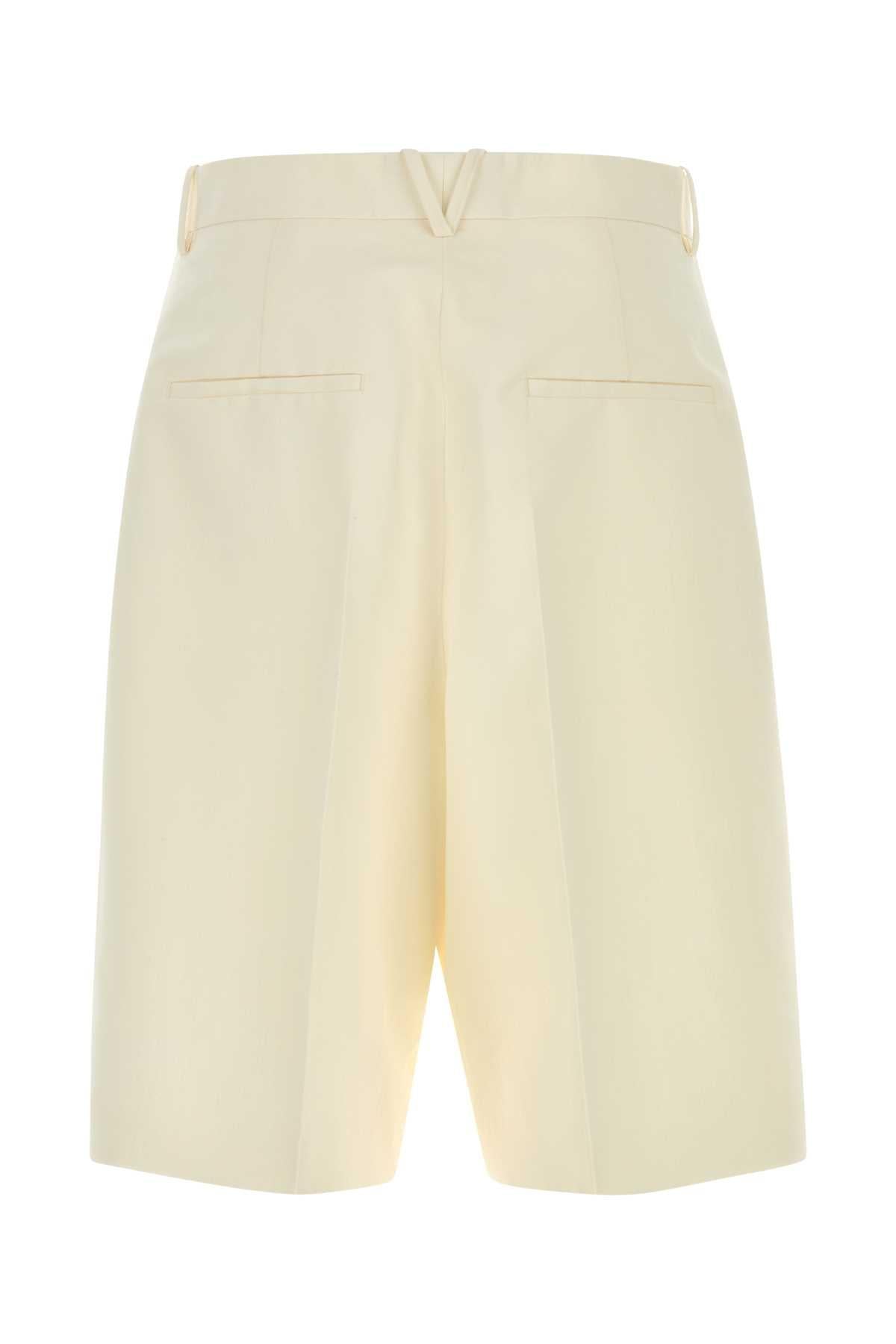 Bottega Veneta Beige Cotton Drawstring Shorts