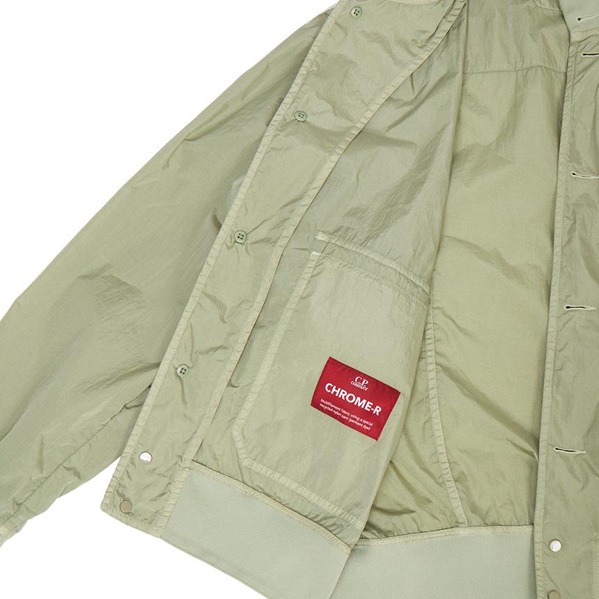 CP Company Men’s Bomber Jacket Green Nylon Zip-Up