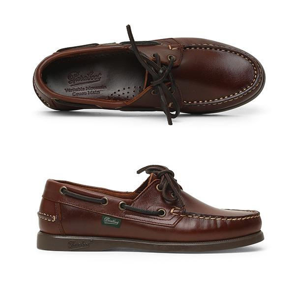 PARABOOT Leather Boat Loafers Men’s Shoes