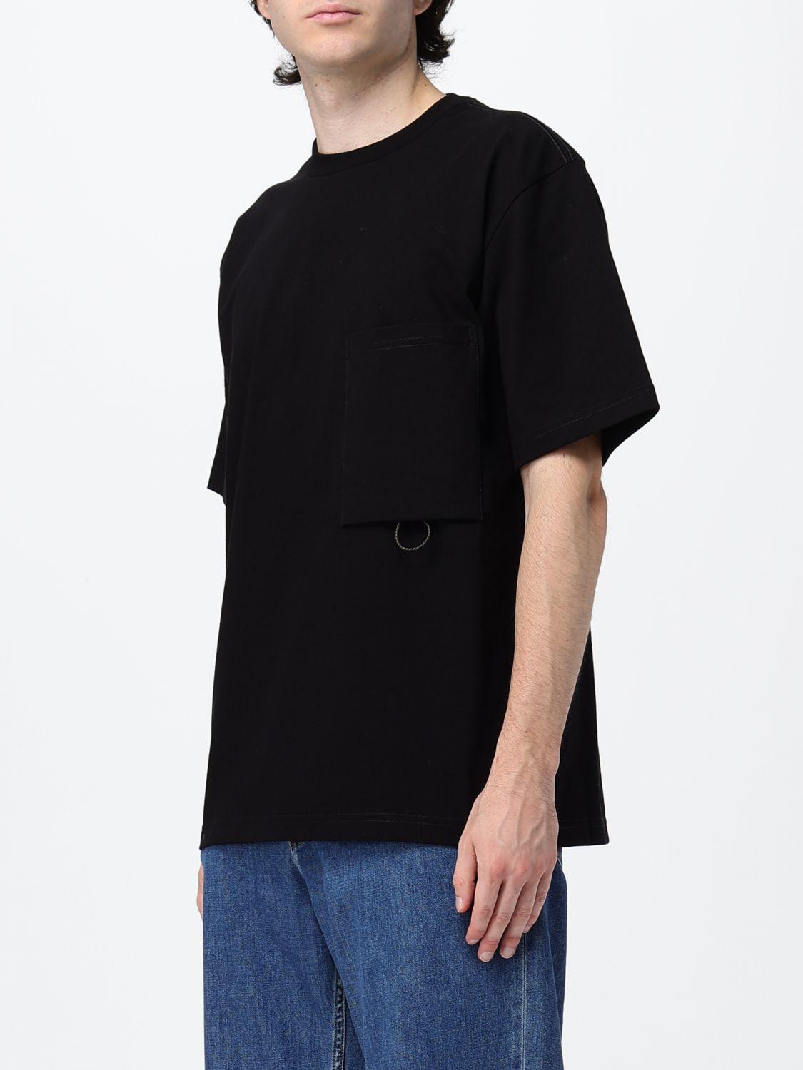 Bottega Veneta Black Cotton Short Sleeve T-Shirt for Men