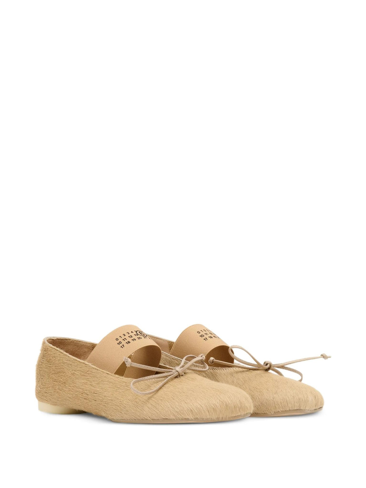 Maison Margiela Black Leather Ballet Flats