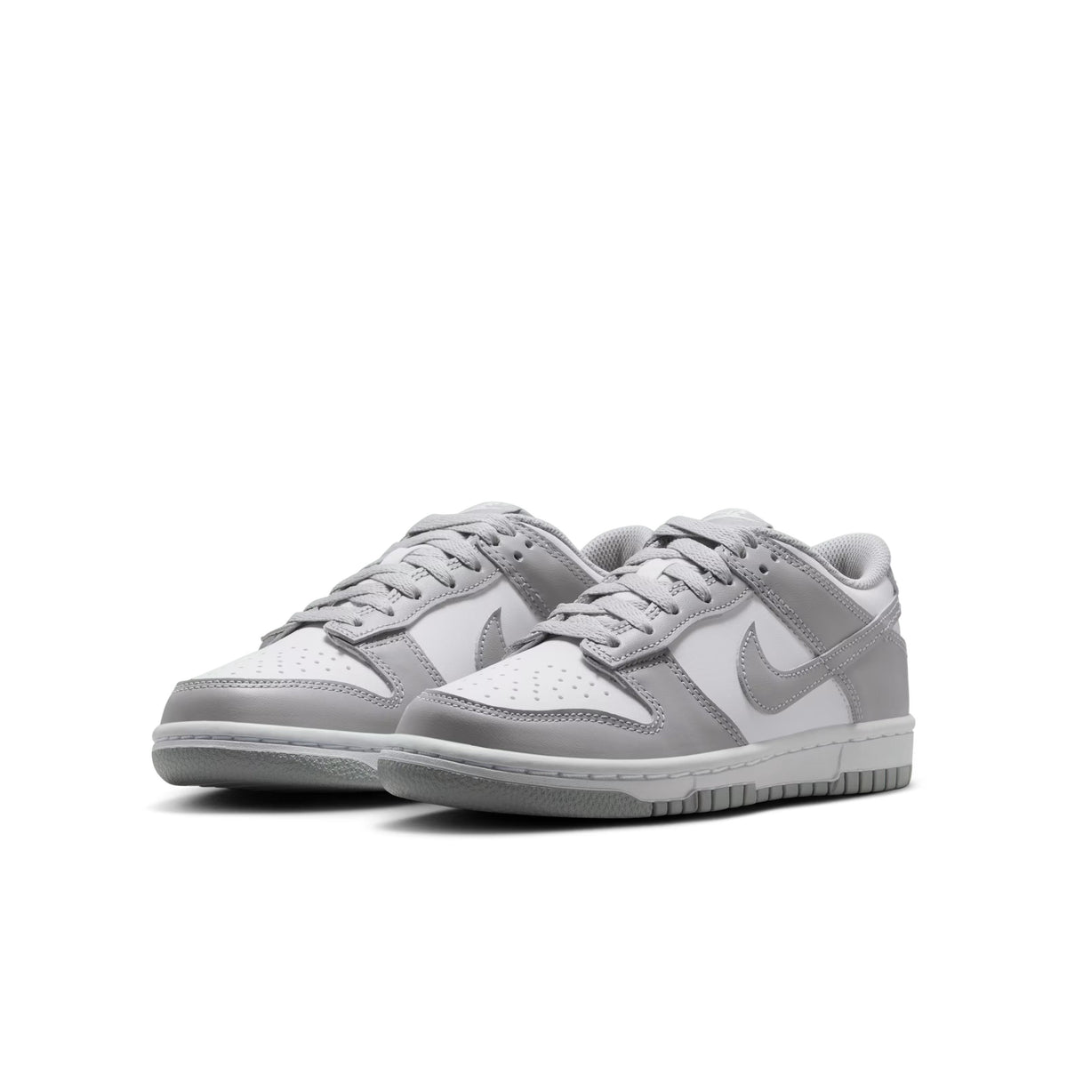 Nike Dunk Low White Light Smoke Gray Kids Sneakers Low Top