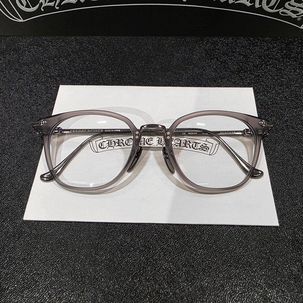Chrome Hearts Shagas Matte Gray Silver Eyeglasses