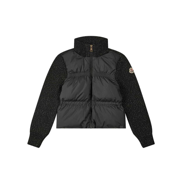Moncler Women’s Logo Patch Mixed Down Jacket Black 9B00011 M8258 999