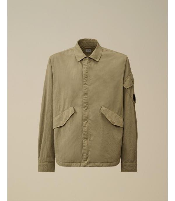 CP Company Diagonal Fleece Nylon Zip Overshirt Jacket 19CMOS078A 110201G 356